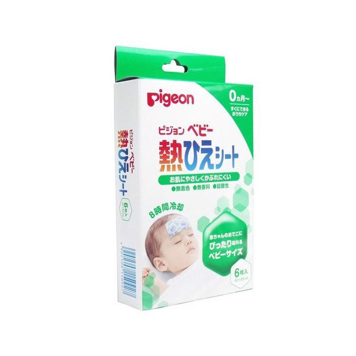 Dán hạ sốt Pigeon của NhậtCHÍNH HÃNG  không màu, không mùi, mang lại cho bé cảm giác dễ chịu.