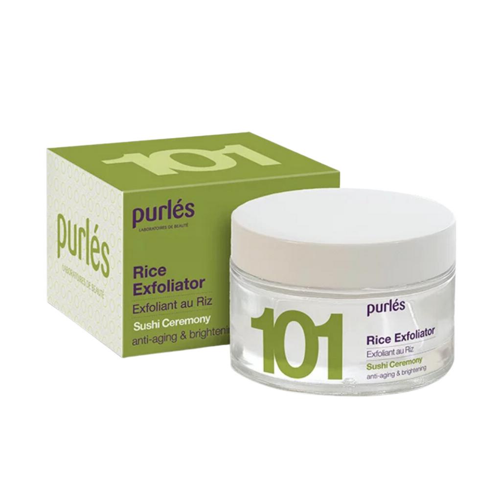 Tẩy da chết cám gạo làm sáng và đồng đều màu da Purles 101 Rice Exfoliator 50ml - Mecskincare