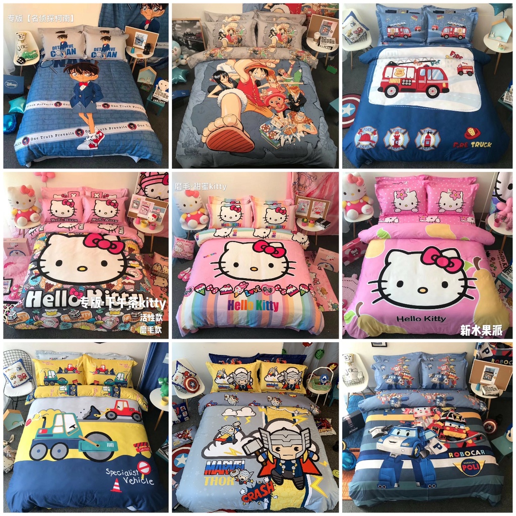 Bộ chăn ga gối Cotton DISNEY 5D Cho Bé Yêu Giá Rẻ