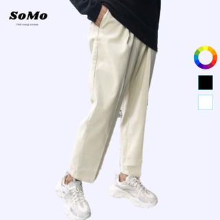 Quần kaki baggy unisex basic tea ống suông nam nữ ulzzang somo