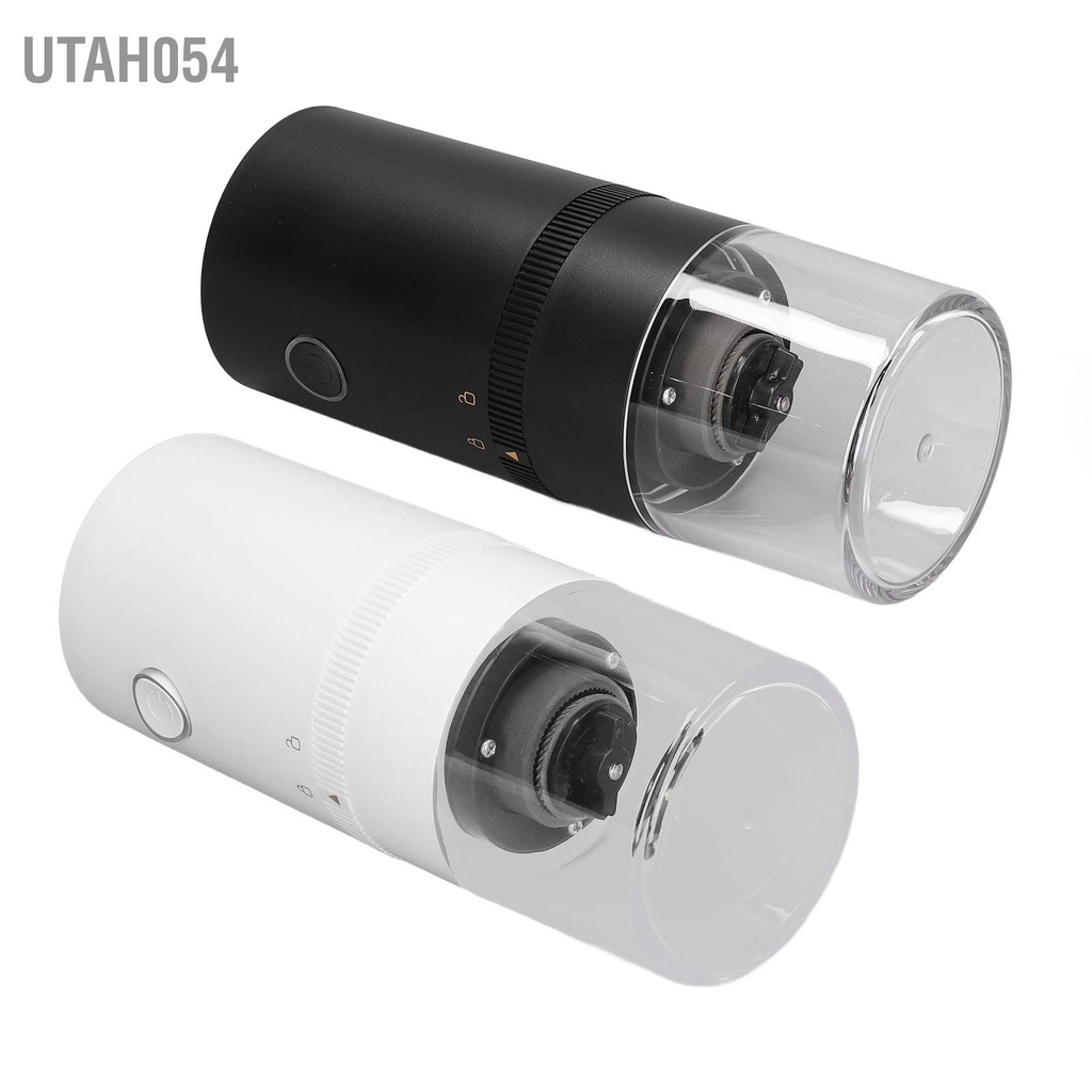 Máy Xay Hạt Cà Phê Không Lõi Bằng Acrylic Trong Suốt Nhỏ Gọn Với Cổng Sạc USB Cho Nhà Bếp