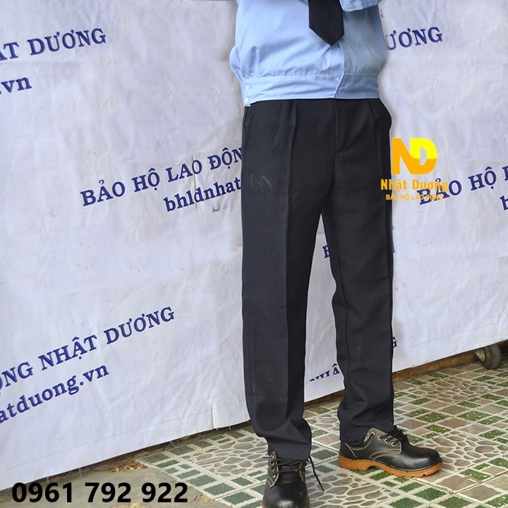 Đồng Phục Bảo Vệ Áo Dài Tay Vải Si Lai Budong  + Quần Cashme - BV03 Không Kèm Phụ Kiện