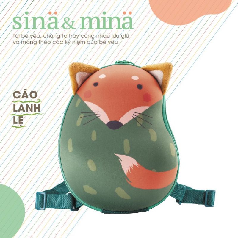 [Chính Hãng - Ảnh Thật ] Ba Lô Cho Bé Farlin Hình Chú Cáo