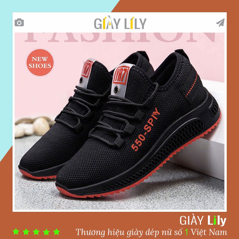 Giày thể thao nữ Sport đế siêu êm SPIIY 550 2 màu đen và trắng mới về
