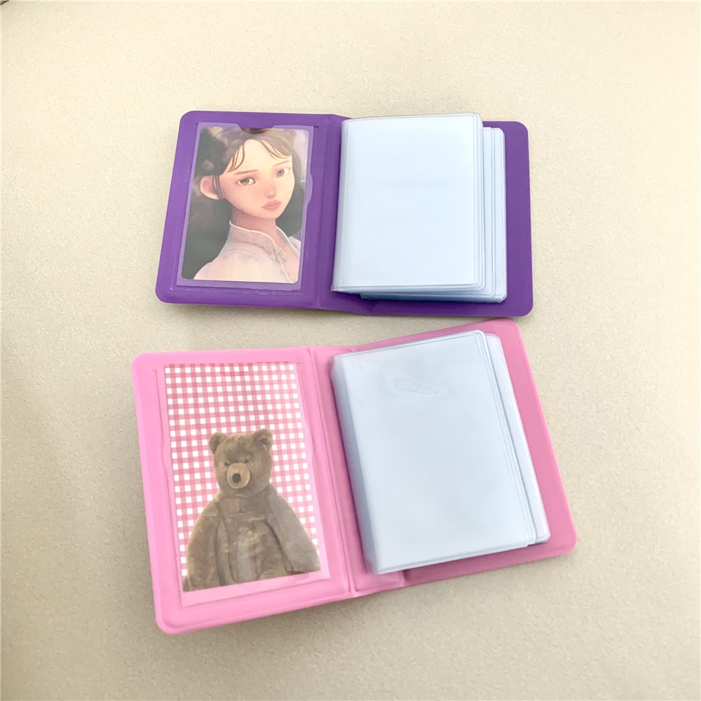 Album Ảnh 40 Ngăn Hình Gấu Hồng Kích Thước 3 Inch