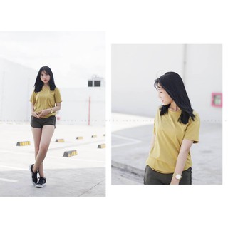 ÁO THUN TRƠN AGE2X - VÀNG MÙ TẠT