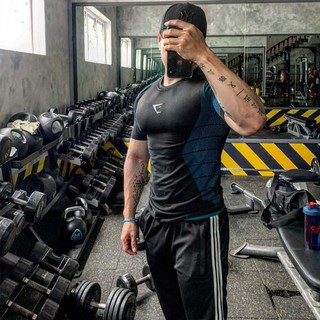 Áo Thun Nam Tập GYM GS Dệt Cao Cấp ⚜️ FREESHIP ⚜️ Thoáng Mát Thấm Hút Mồ Hôi - Không Bai Giản