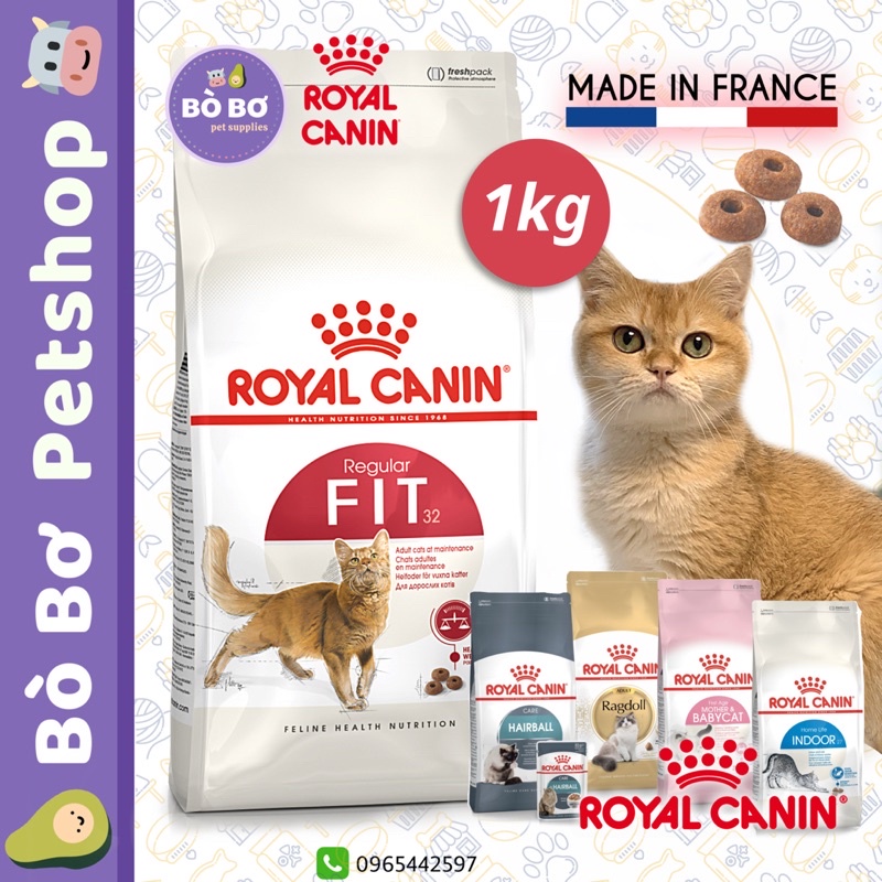 Hạt ROYAL CANIN FIT 32 1kg - Hạt thức ăn cho mèo trưởng thành