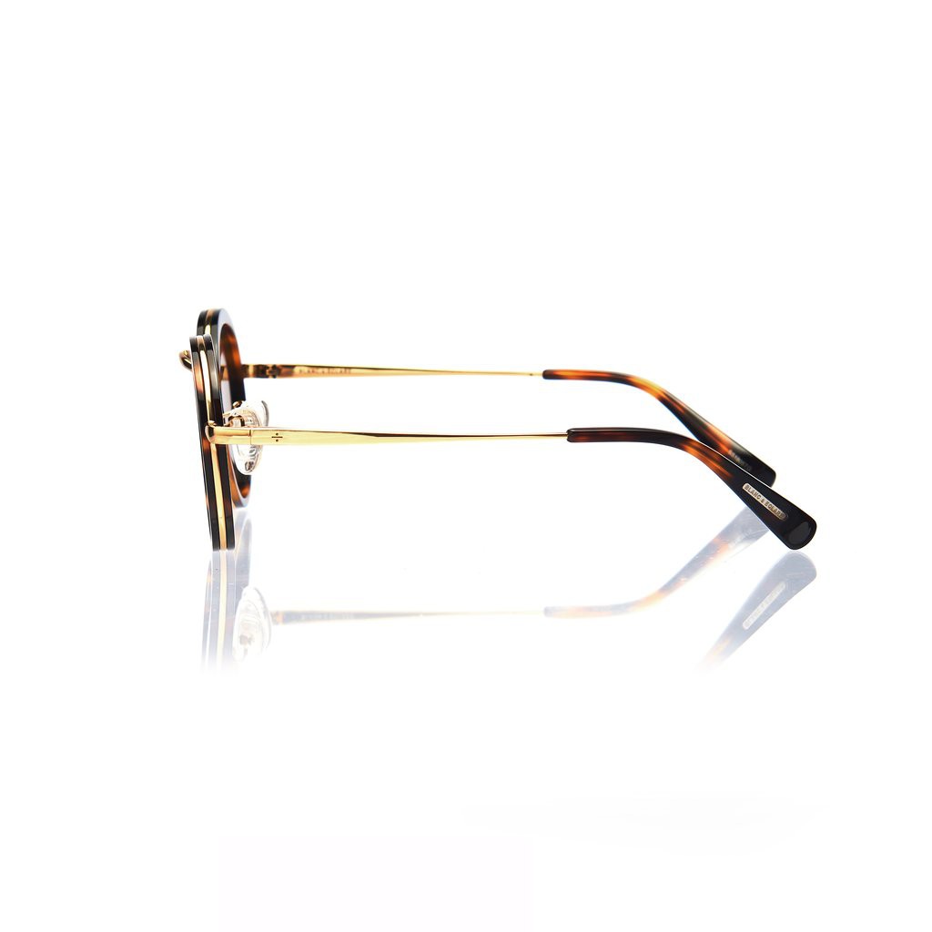 Mắt Kính Thời Trang  KYOTO (Honey Tortoise and Gold Metal  with Solid Brown Lens)