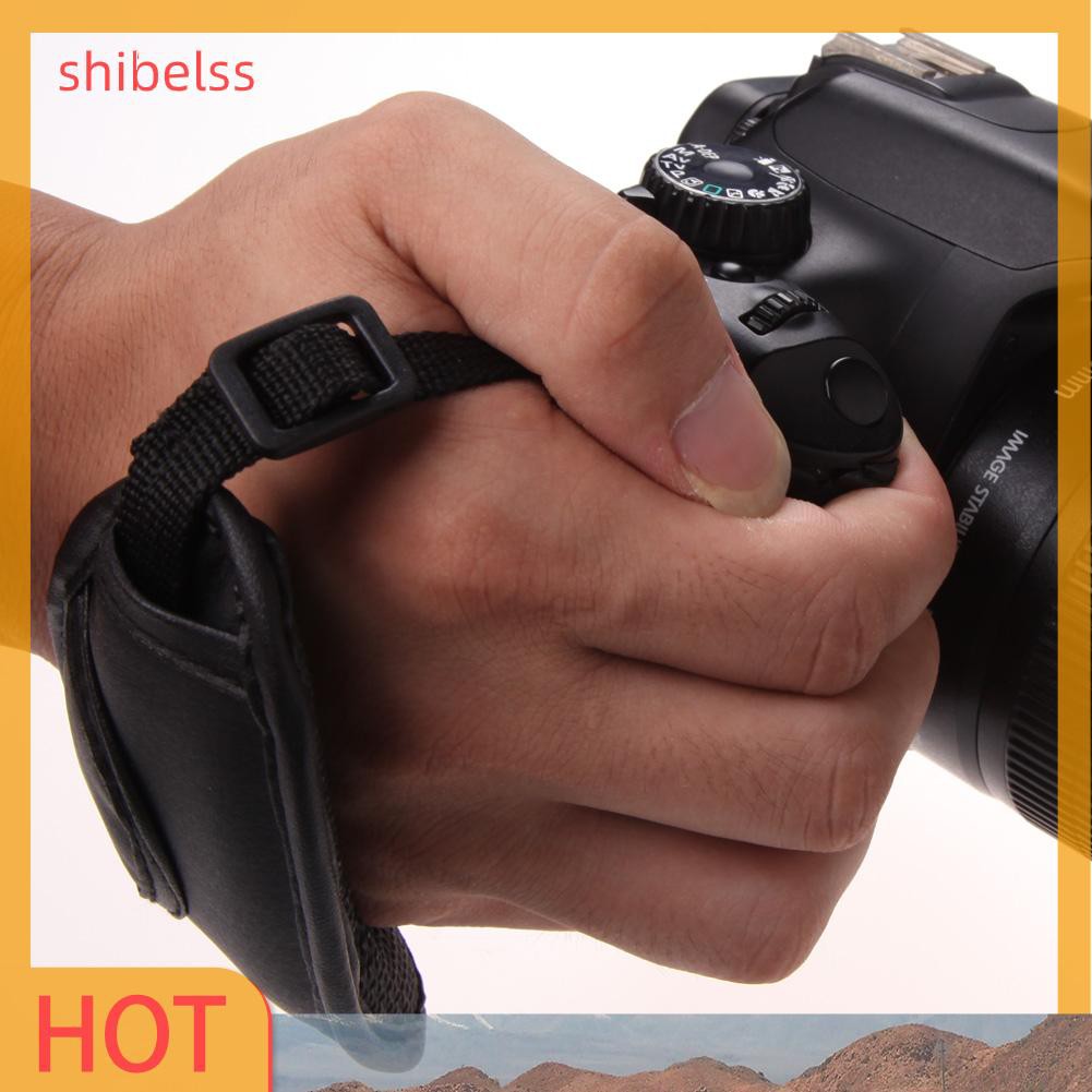 （ʚshibelss）PU Wrist Strap Camera Hand Grip for Canon EOS Nikon Sony Olympus SLR DSLR