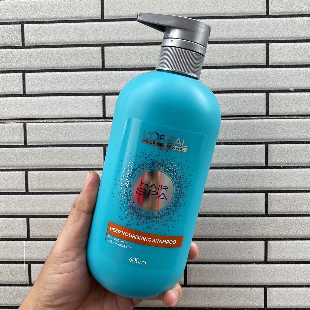 [Mẫu mới] Dầu gội suôn mượt Loreal Professionel Hair Spa Deep Nourishing Shampoo 600ml dành cho tóc 