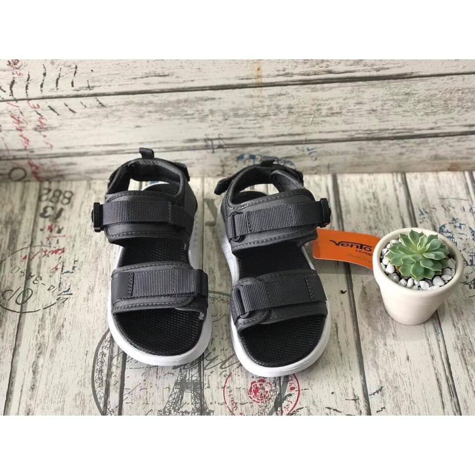 GIÀY SANDAL VENTO CHÍNH HÃNG NB01-TRO GHI [Ảnh thật - Full size 35-44]  [Giày sandal nam nữ]