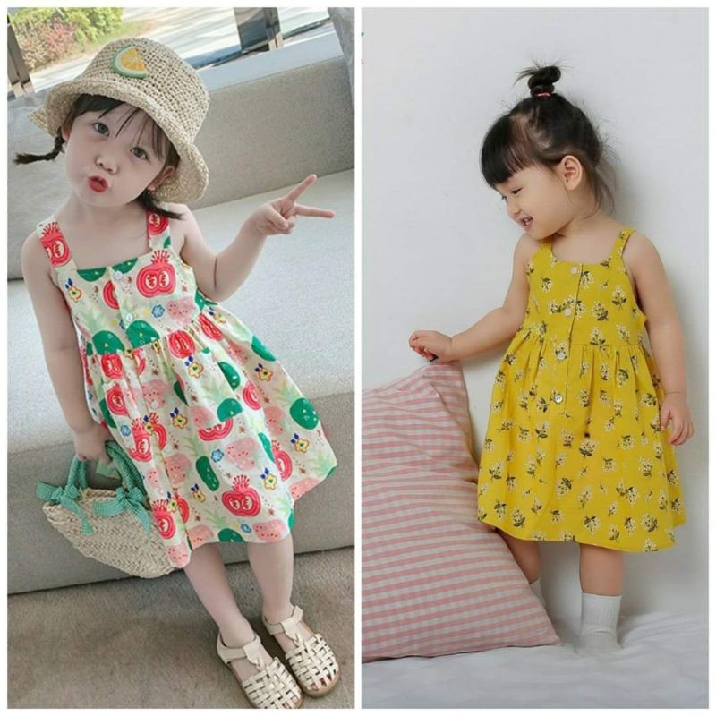 Váy 2 dây xinh cho bé