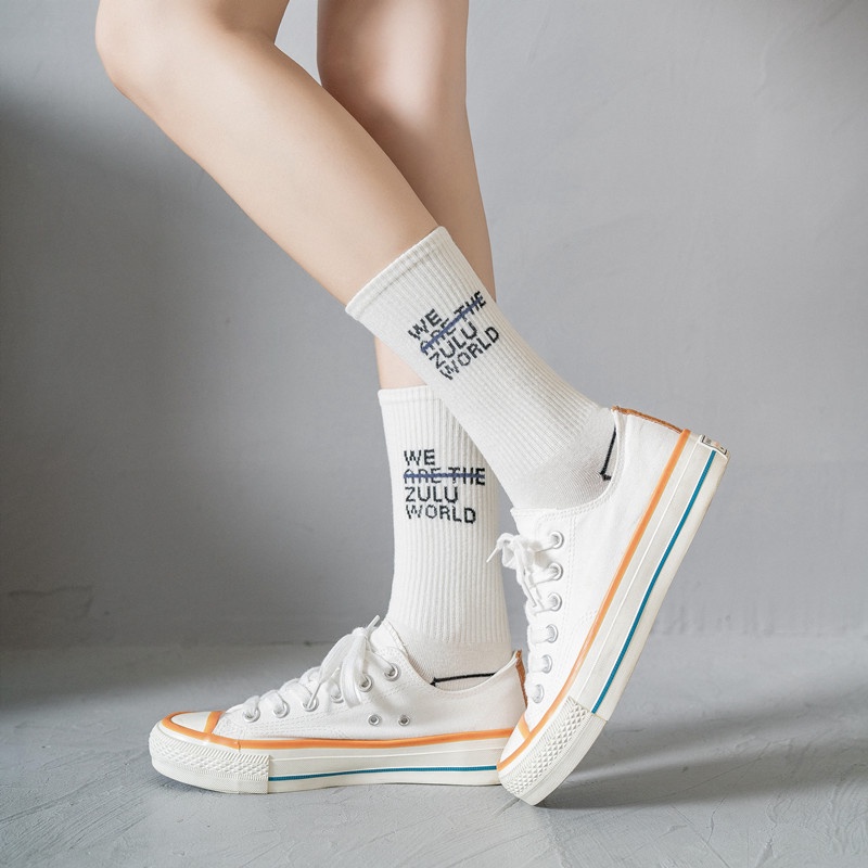 Tất vớ nam nữ thể thao cao cổ cotton phong cách hàn quốc TN15