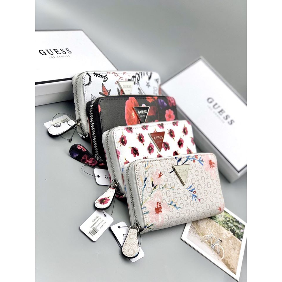 ❤❤ VÍ GUESS NỮ HOA DÂY KÉO ✅