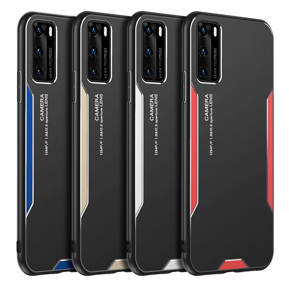 Ốp điện thoại vỏ kim loại nhôm viền silicon mềm chống sốc cho Huawei Y9S Y7 Y5 Y6 Pro Y9 2019 Honor 8X 30 20 Pro X10