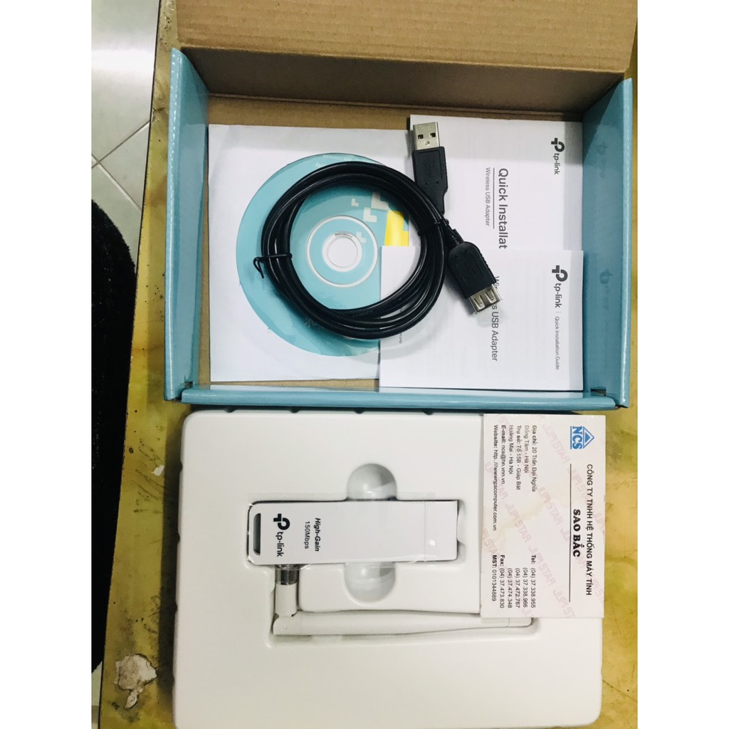 Đầu thu wifi TP Link 722N có ăng ten