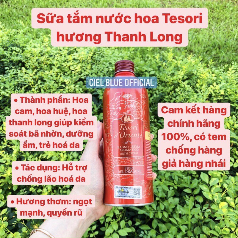 Tesori d'Oriente - Sữa tắm nước hoa Ý chính hãng 500ml hương thơm cả ngày kèm vòi | BigBuy360 - bigbuy360.vn