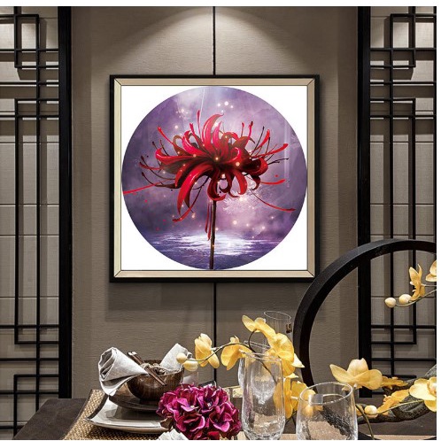 Tranh thêu chữ thập hoa bỉ ngạn DX1156 THÊU KÍN