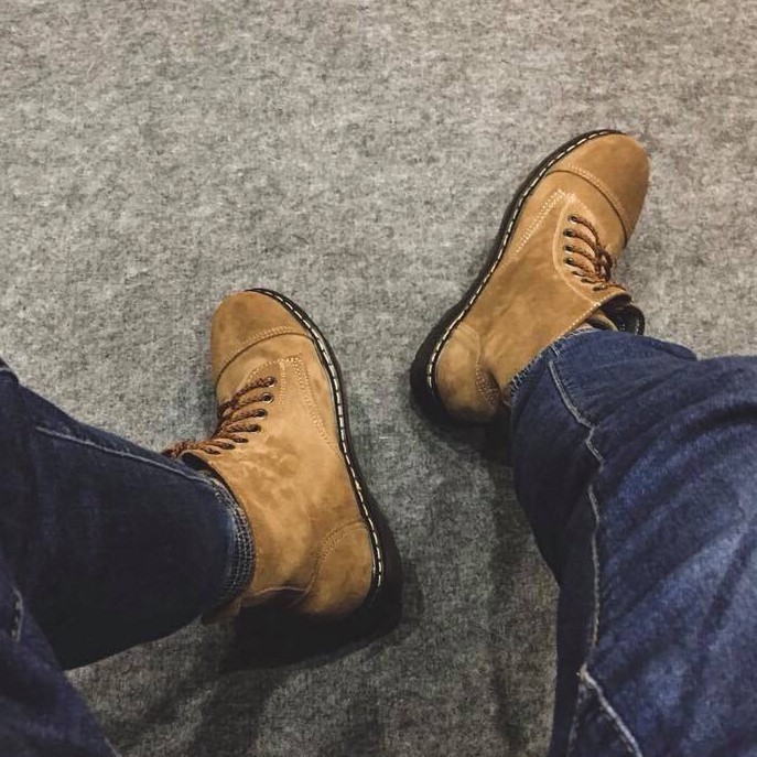 [FREESHIP]Giày Da lộn NAM BOOT NAM, Giày Nam Da Lộn Chống Nước, DÁNG BOOT, CAO CỔ | BigBuy360 - bigbuy360.vn