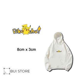 Miếng ủi truyền nhiệt offset dán quần áo hình PIKACHU MINI