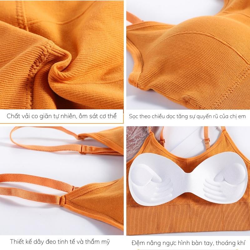 Áo Bra 2 Dây Mảnh Có Mút Ngực Tập Gym LOPEVA SECRET AL56