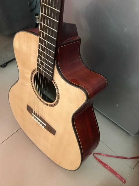 Guitar ACOUSTIC A125 gỗ Hồng đào kỹ. Ty chỉnh cong cần. TỔNG KHO ĐÀN HN