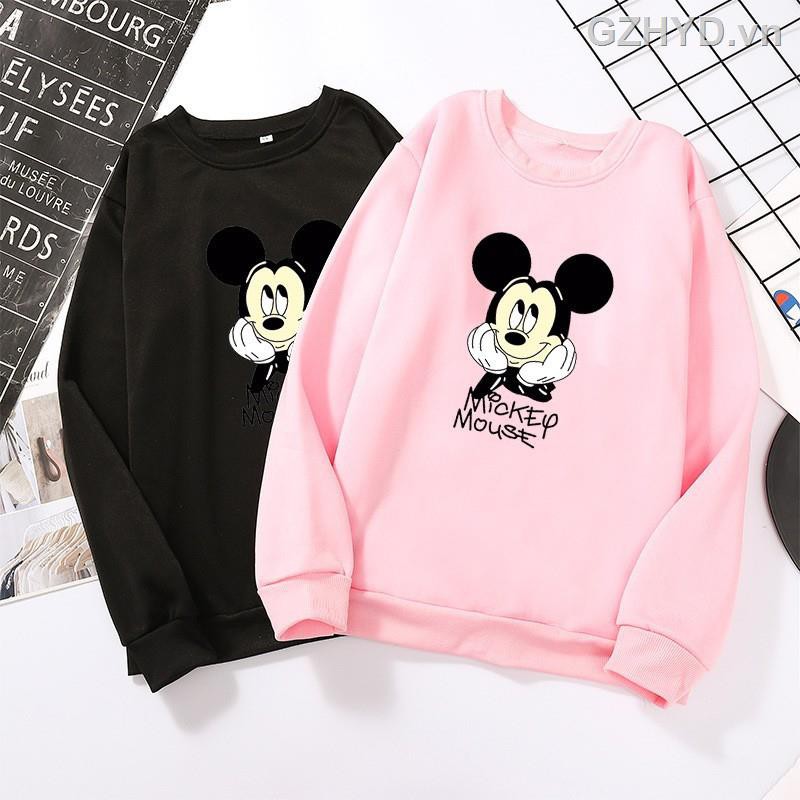 66☁๑✒JS Mickey Mouse Long Sleeve Hoodies For Men And Women