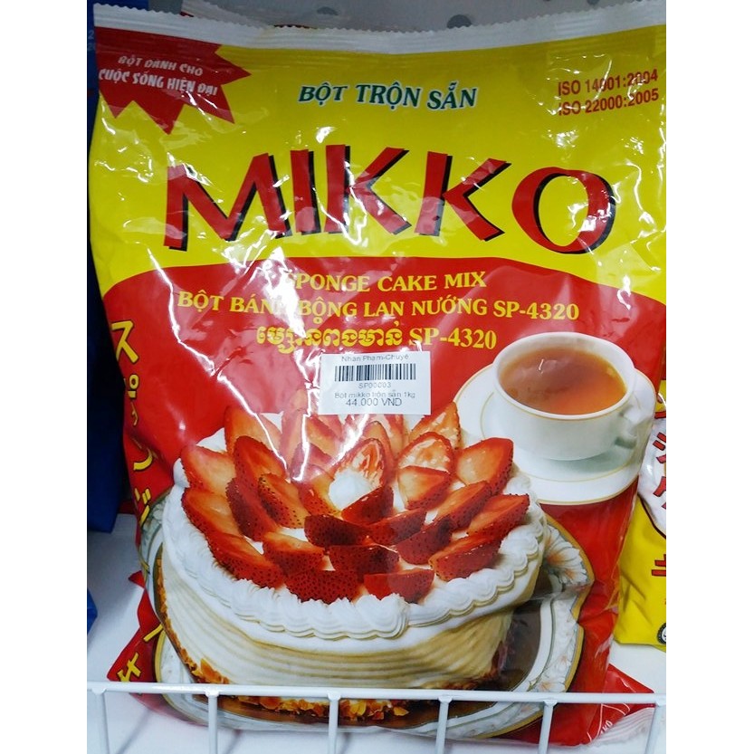 Bột bánh bông lan Miko trộn sẵn 1kg