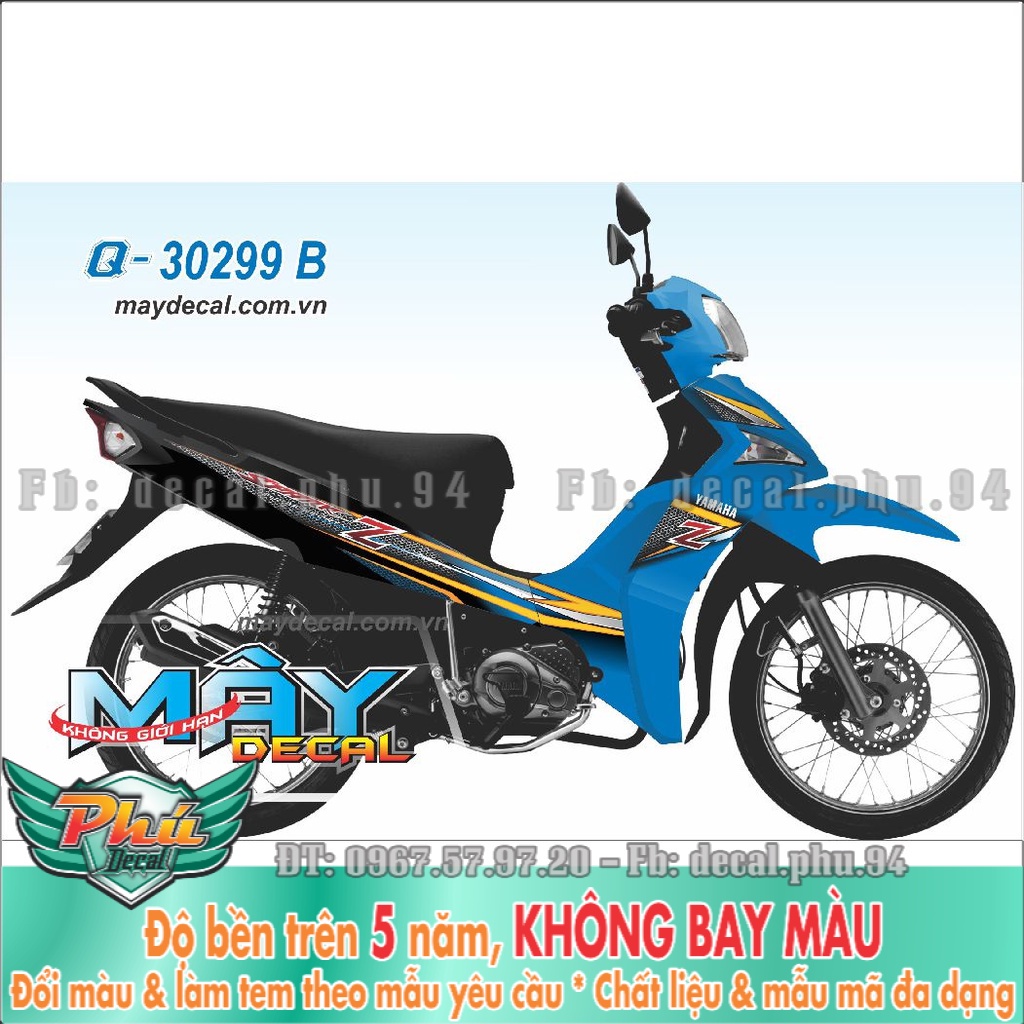 Tem Rời Sirius Fi xanh đen (K) -1