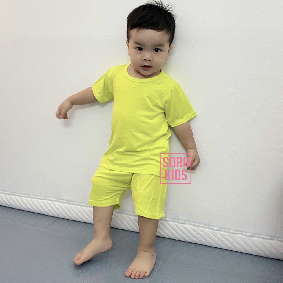 [DEAL SỐC] đồ bộ bé trai, bé gái Minky Mom vải thun lạnh, bộ cộc tay cho bé mặc nhà mùa hè từ 9kg-18kg