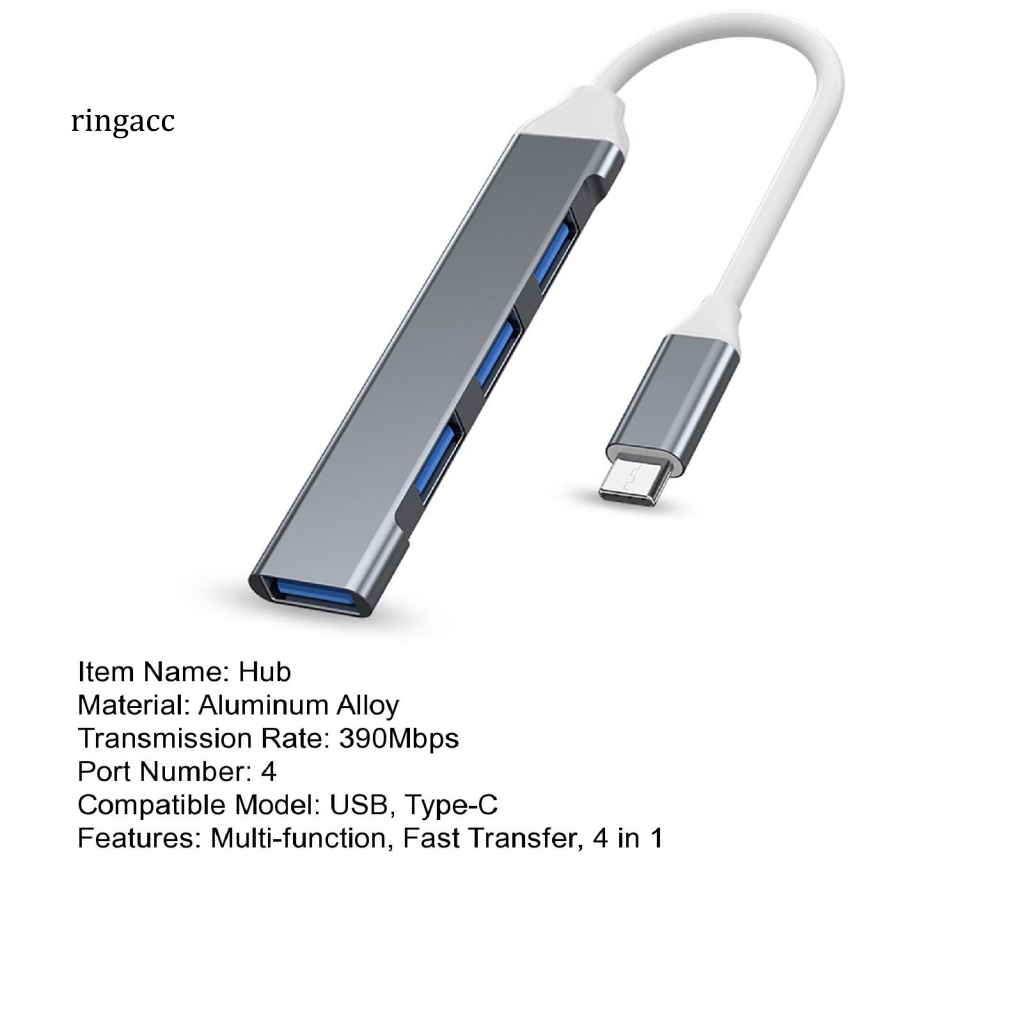 Bộ Chia Cổng USB 3.0 Type-C 3.0 4 Trong 1 Tiện Dụng