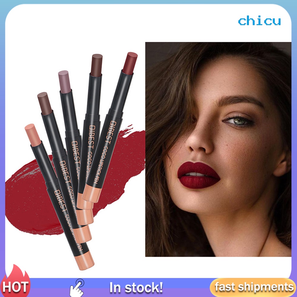 [Hàng mới về] Chì kẻ môi Qibest dưỡng ẩm lâu trôi chống dính trang điểm cao cấp cho nữ