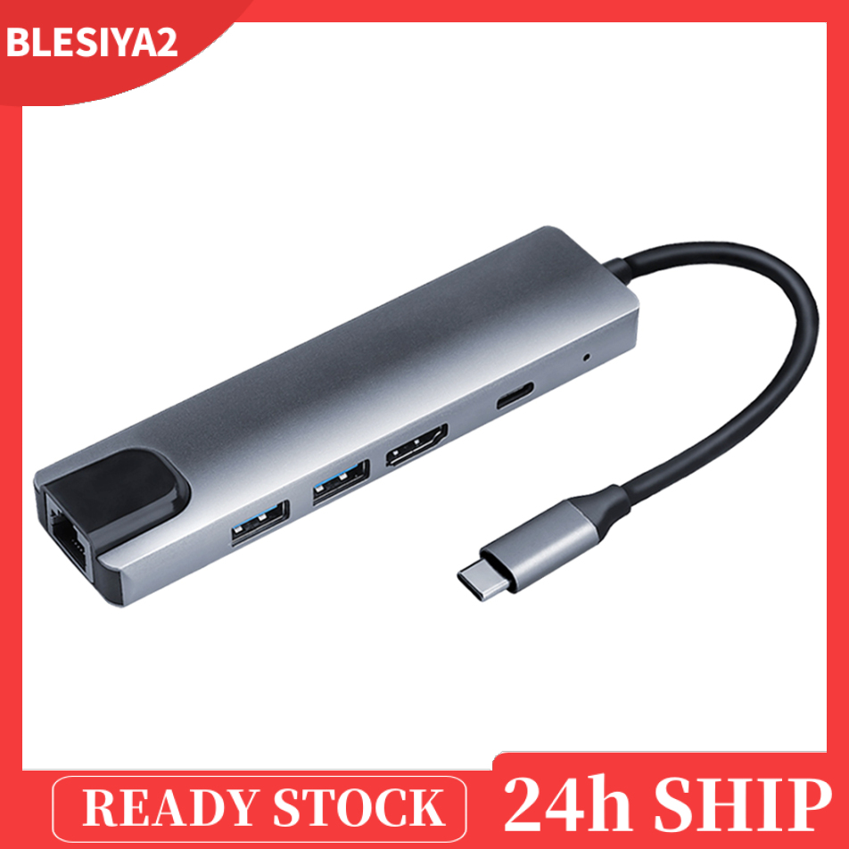 Bộ Chuyển Đổi Usb-C Type-C Hub Sang 2x Usb 3.0 65w Pd Ethernet Rj45 | BigBuy360 - bigbuy360.vn