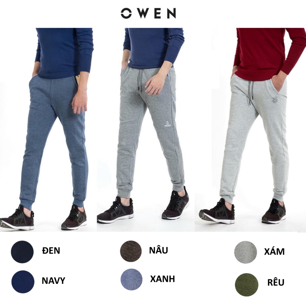 OWEN - [Nhiều màu] Quần nỉ nam Owen chất nỉ không bai xù - Quần jogger nam