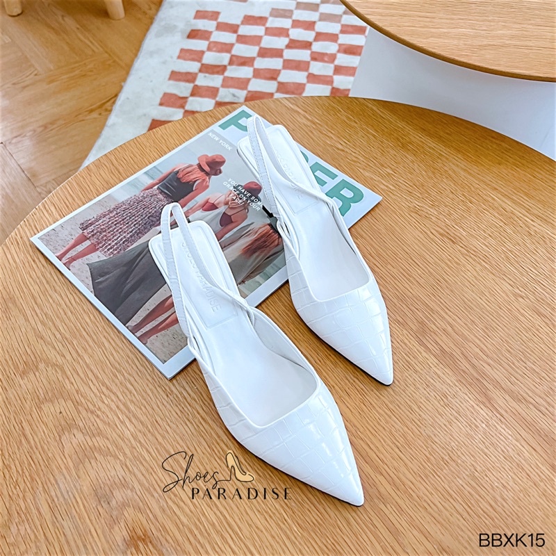 Giày nữ cao gót 7p giày gót nhọn nữ giày đẹp mũi nhọn shoes paradise BBXK15