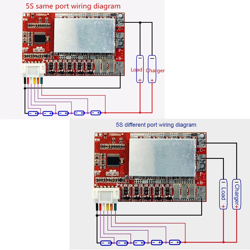Bảng mạch 3S 4S 5S 50A BMS / Bảng bảo vệ pin lithium 55A 3.7V / Bảng mạch sắt 3.2V / LiFePO4 có Cân bằng