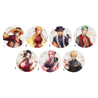 Huy hiệu cài áo nhiều kích thước nhân vật One Piece (7 mẫu)