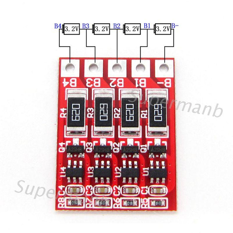 Bảng mạch sạc cân bằng pin 4s 3.2v