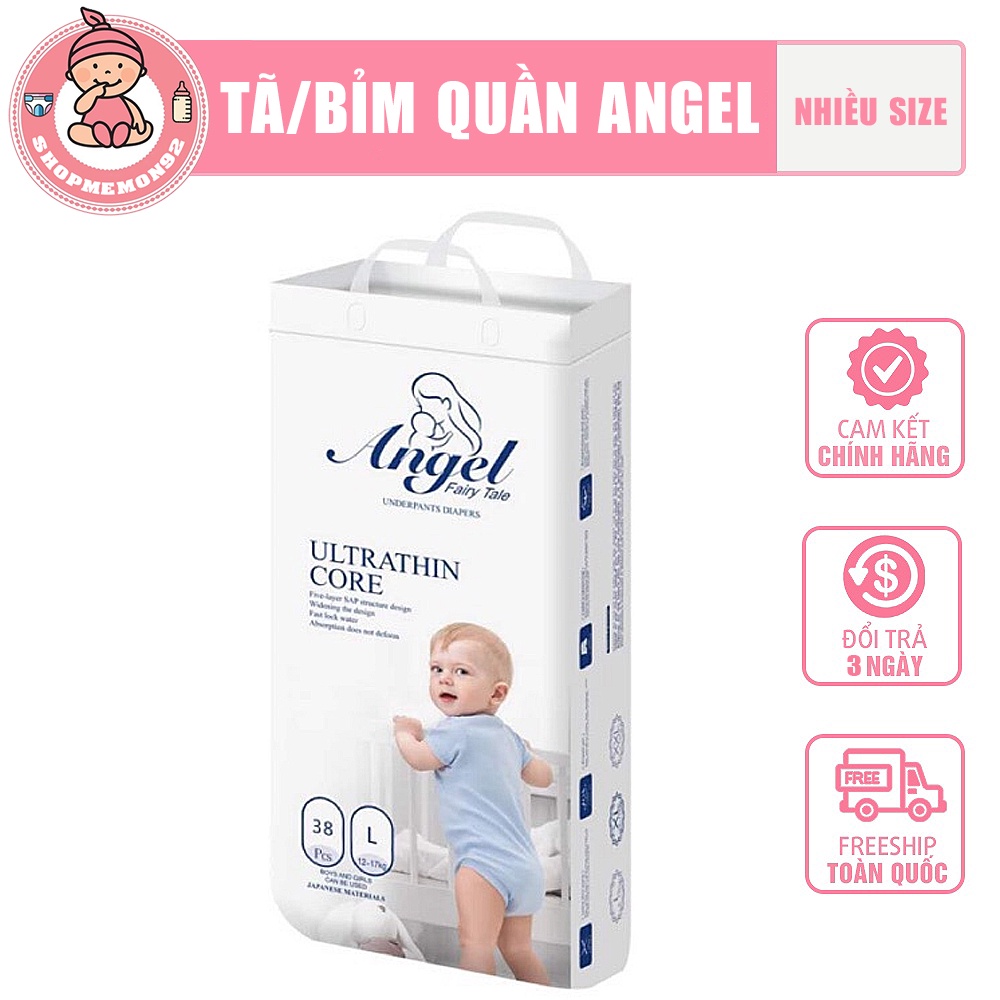 Tã/Bỉm Quần Angel đủ size M40/L38/XL36/XXL34