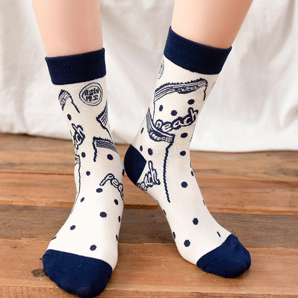 Vớ Thuyền Giữ Ấm Thêu Họa Tiết Động Vật Vui Nhộn