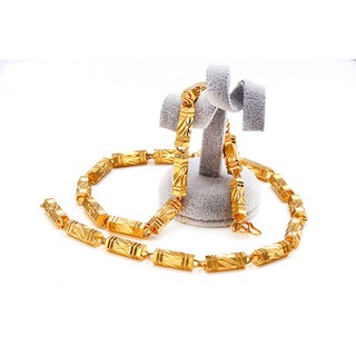 Dây chuyền nam mạ vàng 24k đốt trúc