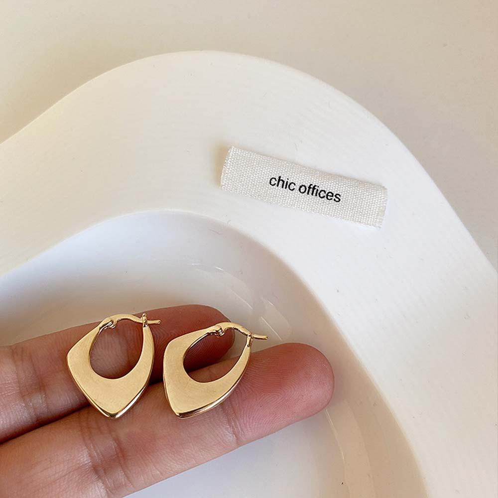 Khuyên Tai Tròn Bằng Đồng Đơn Giản Phong Cách Âu Mỹ