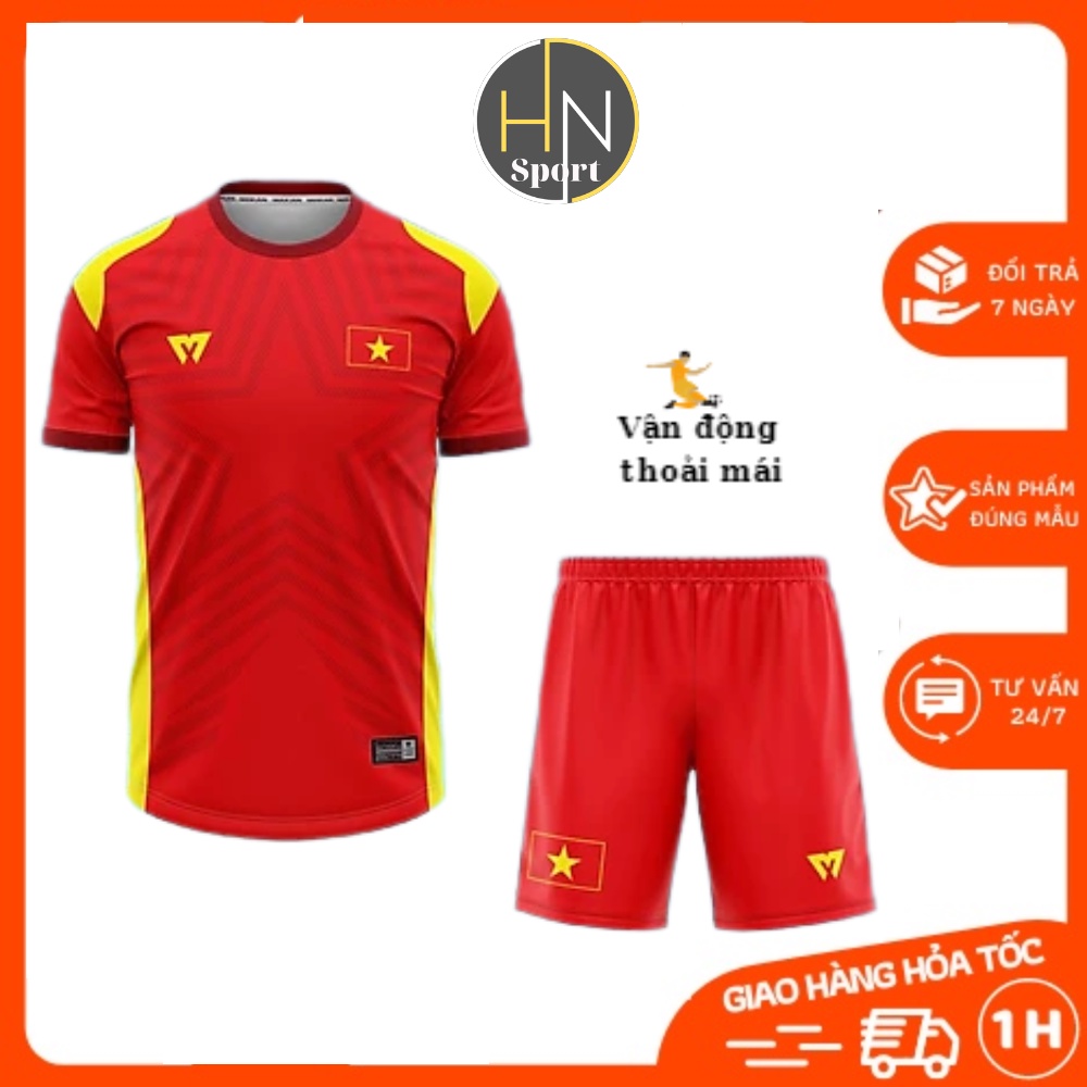 Áo Đội Tuyển Việt Nam 2022/23 màu đỏ Vải thun co dãn