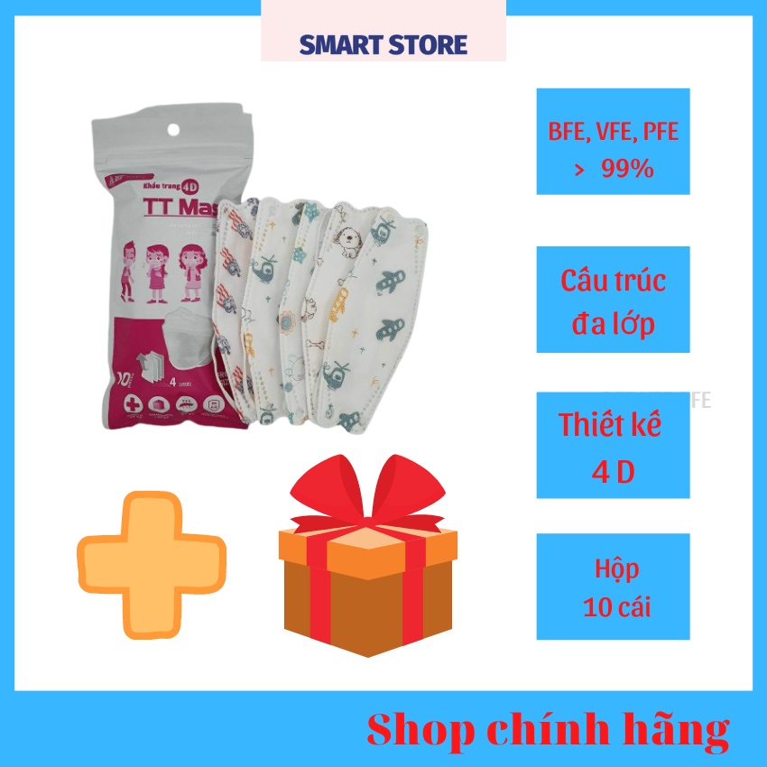 Khẩu trang y tế trẻ em KF94 KIDS ôm khít bảo vệ sức khỏe