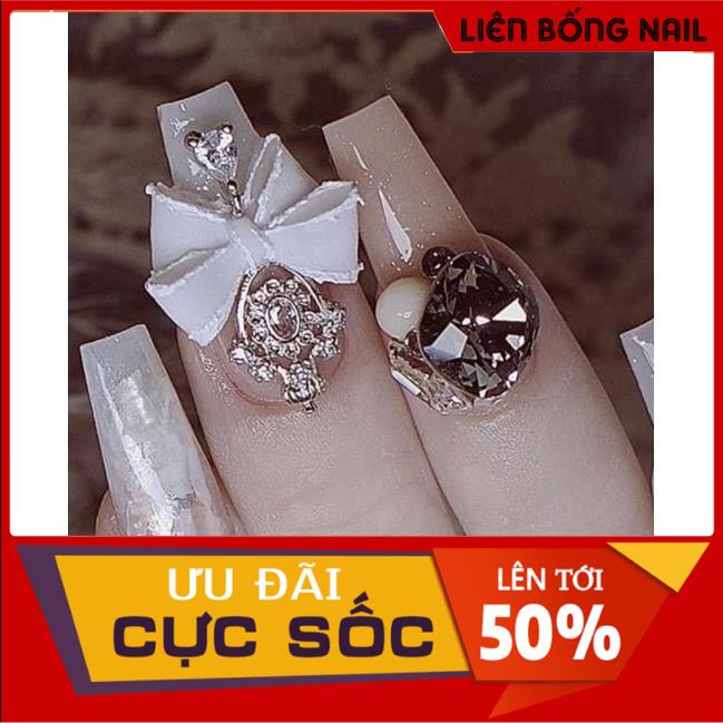 Nơ bột nail - Làm thủ công
