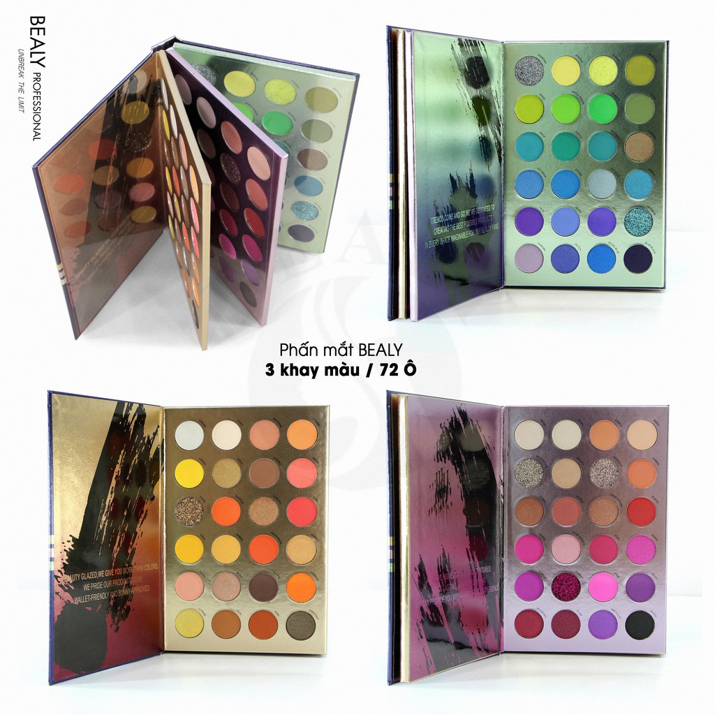Bảng Phấn Màu Mắt BEALY 72 Ô | BigBuy360 - bigbuy360.vn