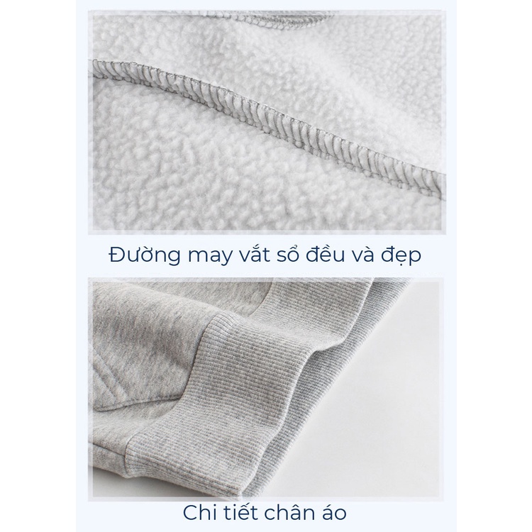 [SẮP HẾT KHO] Áo Nỉ Cho Bé Trai RIGHT EURO Lót Bông Họa Tiết Năng Động Chất Cotton Co Giãn Mềm Mại Ấm Áp Xuất Âu Mỹ 075