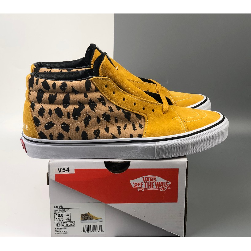 Giày Sneaker _Supreme x Vans Sk8 Mid Velvet Leopard Royal PHONG CÁCH ORDER + FREESHIP ➡️ gaubeostore.shop