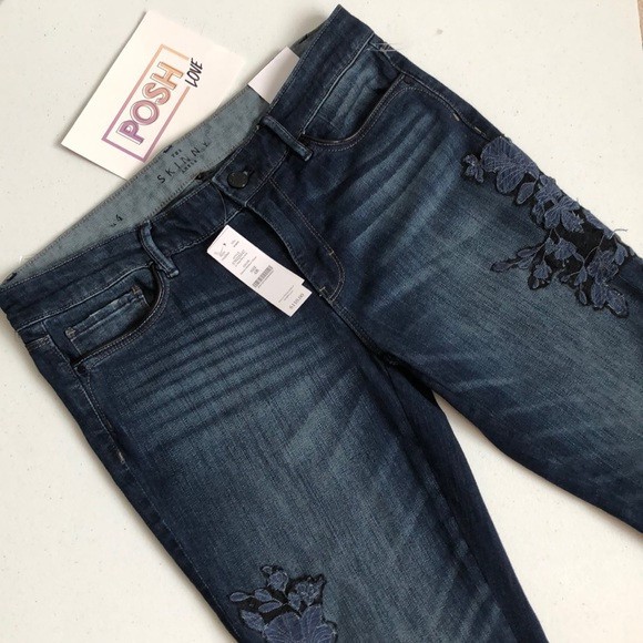 Quần jeans hoa Wh xuất xịn